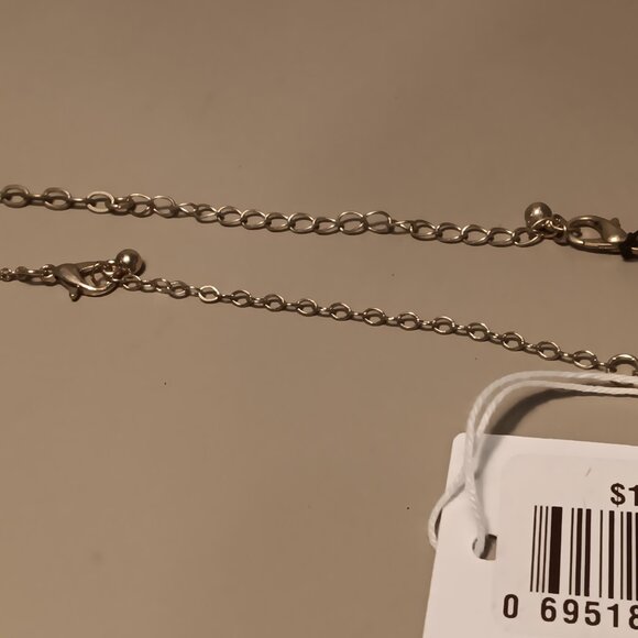 3 pc jewelry lot - marble tones w/ gold tone necklaces & shell earrings - NWT - - Picture 10 of 13